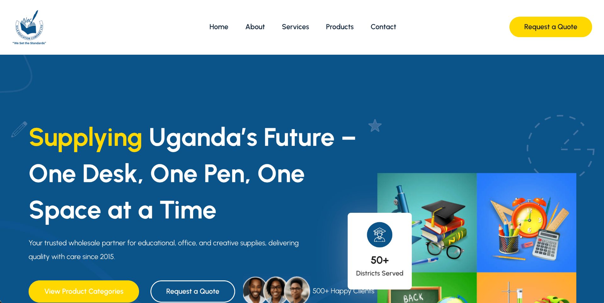 Nile Education hero screenshot